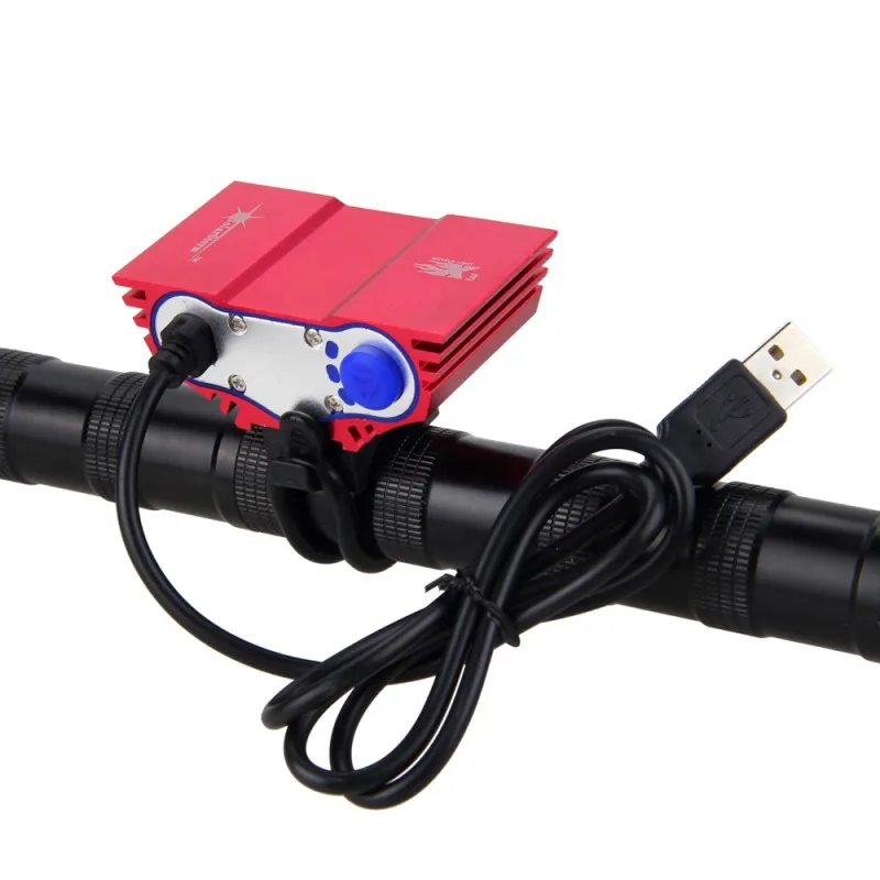 USB велосипедный светодиодный светильник s фонарь 3XT6 XM L с аккумулятором 6400 мАч +