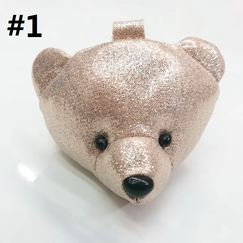 Кожаный плюшевый мишка 6 см (2 4 дюйма) аксессуары DIY для обуви/одежды/сумки