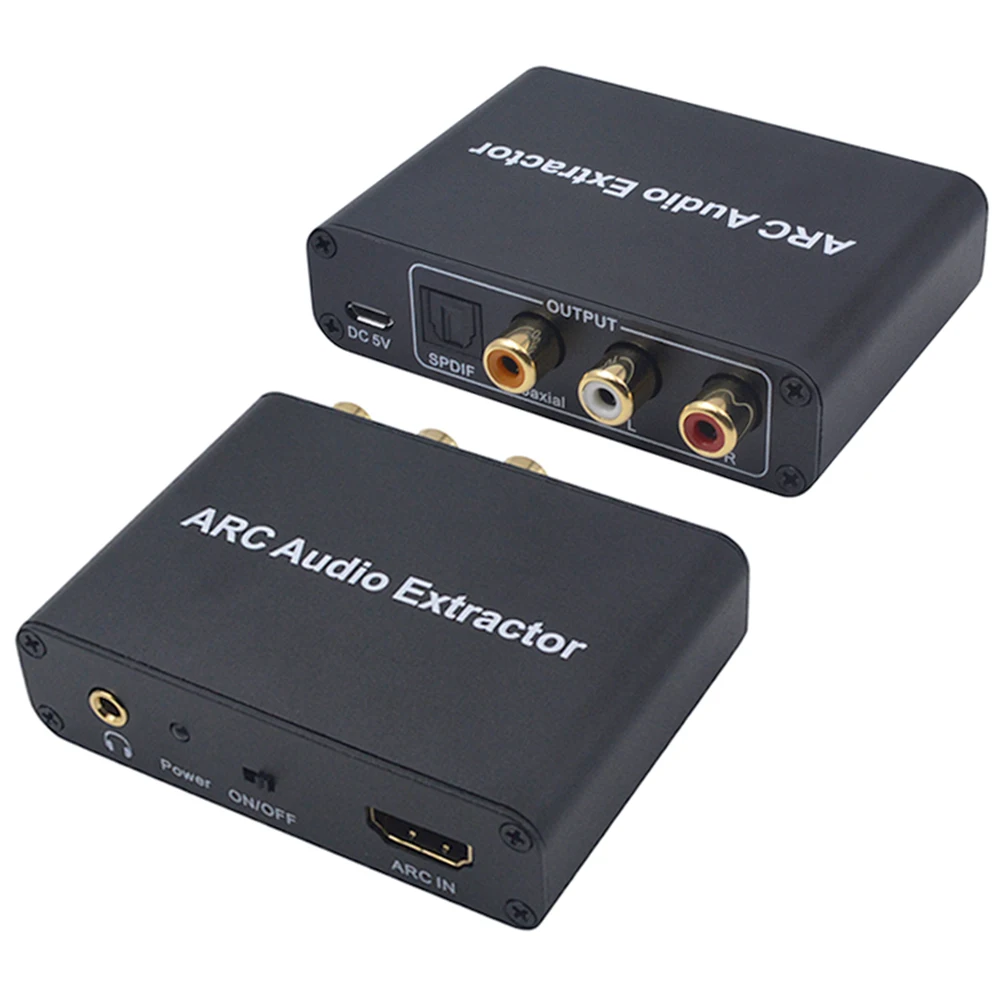 HDMI 4K to ARC Audio Extractor 3.5mm Stereo Toslink Fiber Coaxial Adapter Converter for TV Amplifier Speaker HDTV | Электроника