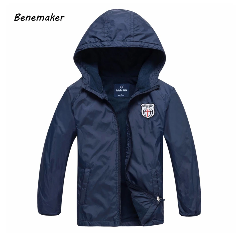 

Benemaker Fleece Outdoor Jackets For Boys Autumn Sports Children's Clothing Hoodies Outerwear Windbreaker Baby Kids Coats JH025