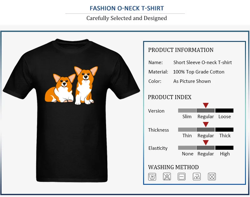 Pembroke Welsh Corgi print_detail_black