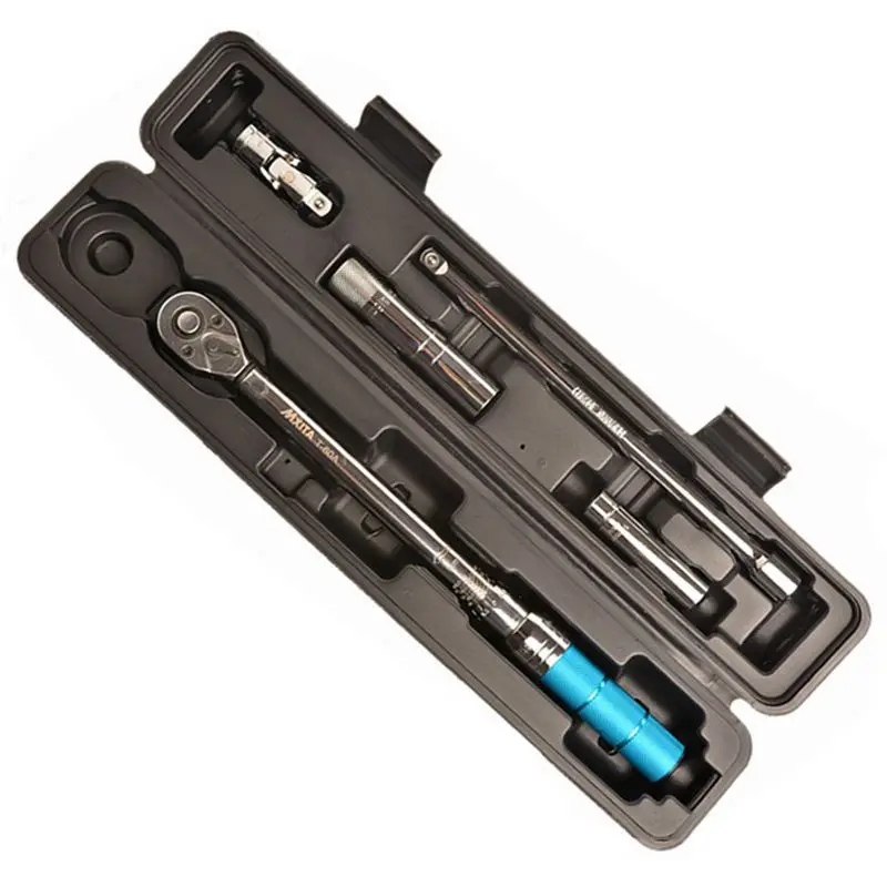 

EASY-MXITA 5PCS 3/8 5-60NM Industrial Grade Magnetic Plug Set Adjustable Torque Wrench Bicycle Repair Tool