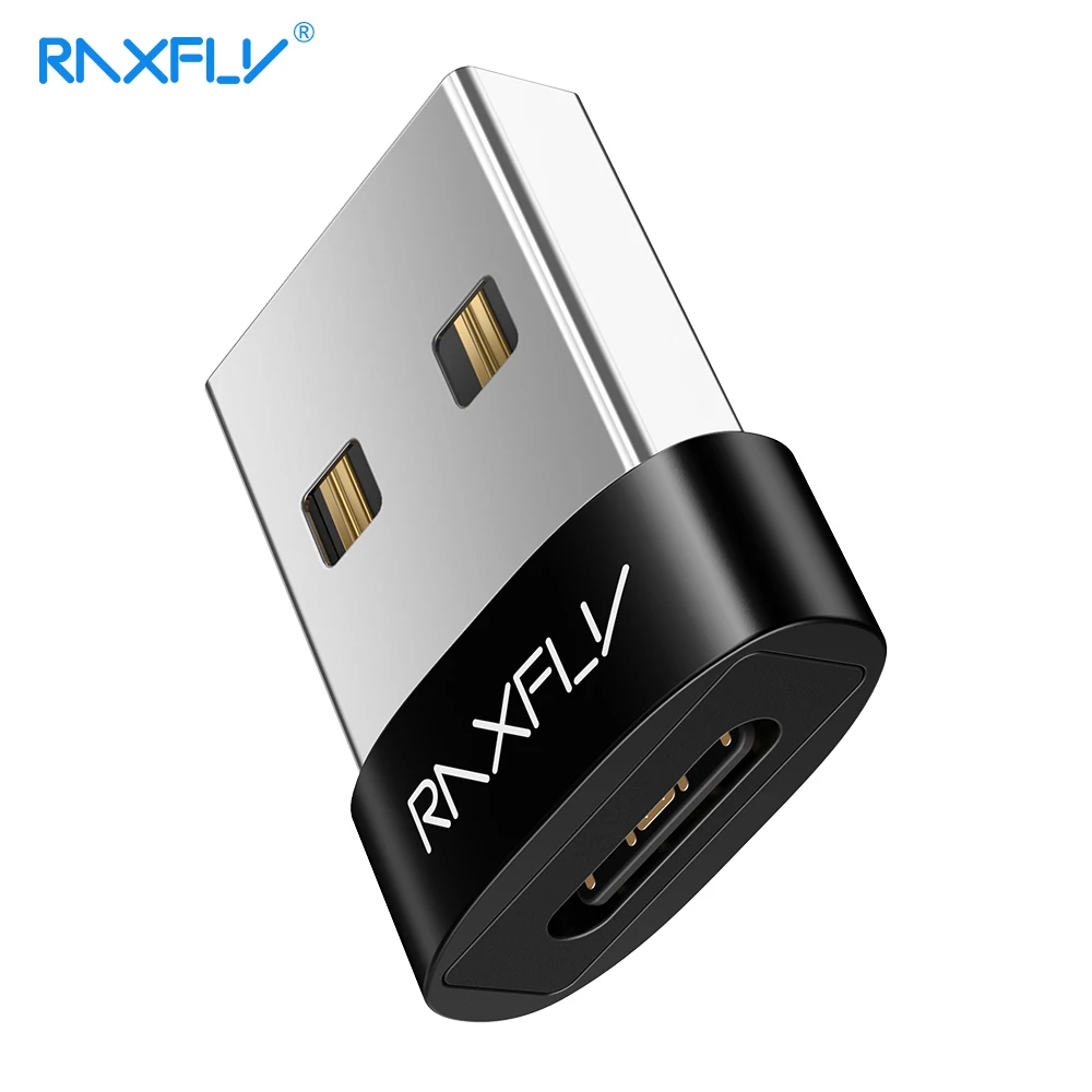 

RAXFLY USB Type C OTG Adapter Type C Converter For Xiaomi Redmi Note 7 USB C Female to USB Male Adapter Charging For Huawei P20