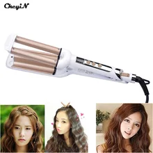 Fast Heating Ceramic Styler Hair Waver Curler Triple Barrel Waver With LCD Display Curling Iron Styling Tools for Women’s Beauty