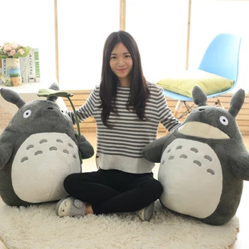 30 70cm Cute Anime Girl Kids Toys Totoro Doll Large Size Soft Pillow Totoro Plush Totoro Doll