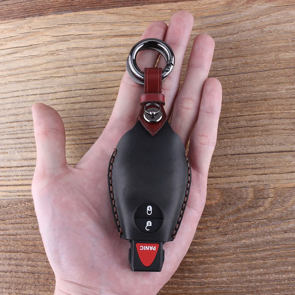 KEYYOU 2+ 1 чехол для ключей с кнопками для Chrysler 300 город и страна для Dodge Challenger, Charger Durango путешествие брелок для ключей Автомобильный ключ оболочки
