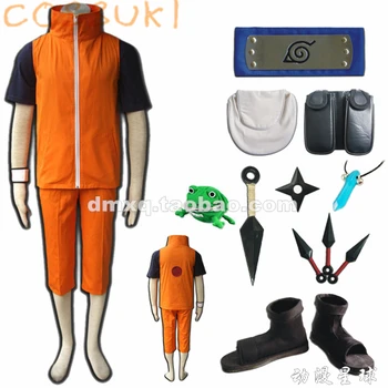 

Free Shipping! Stock! Naruto Uzumaki Naruto Theater Edition Anime Full Set Cosplay Costume Suits ,Perfect Custom For you!