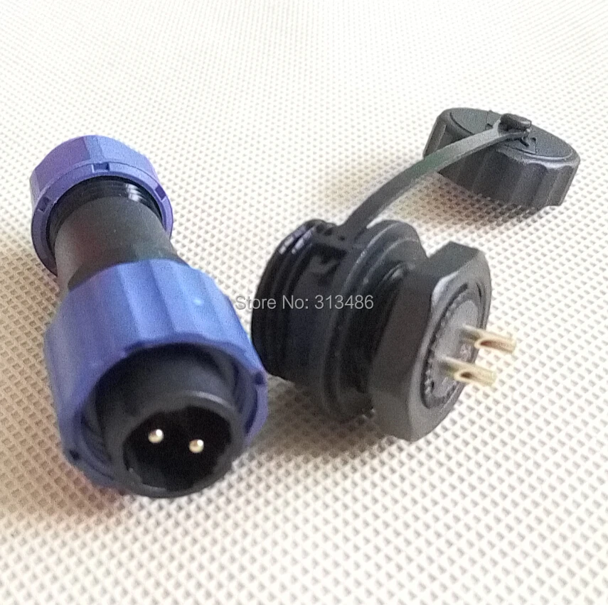 

IP68 16mm Cable Connector 2 Pins Waterproof & Dustproof Aviation Connector
