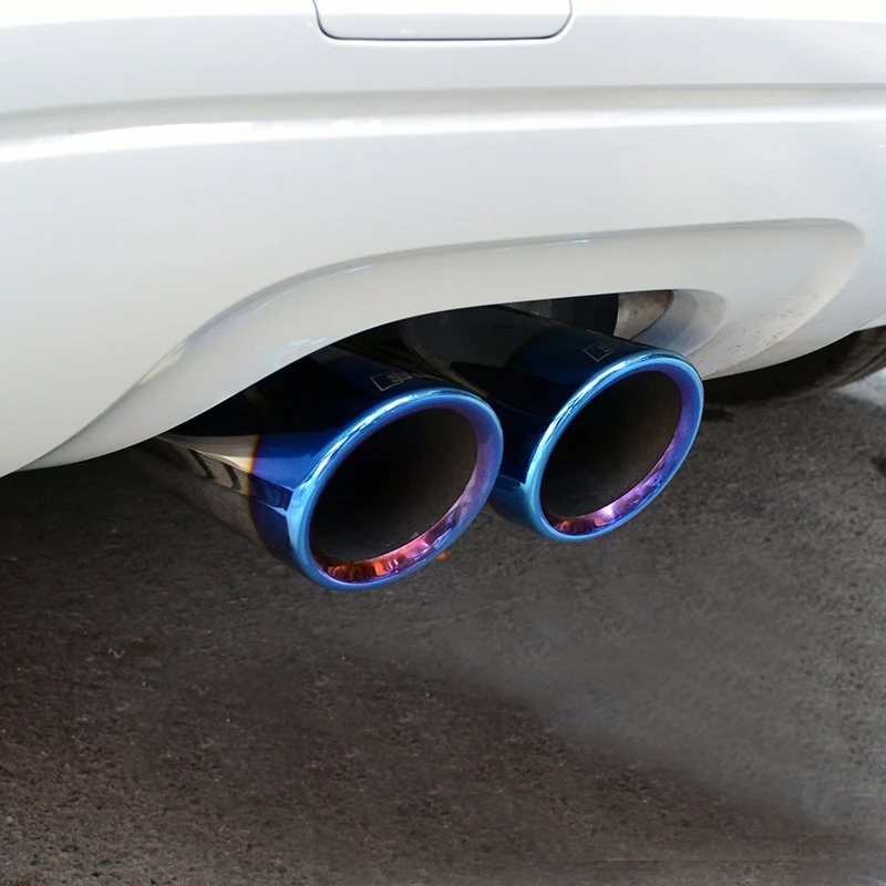 CHROME EXHAUST TAIL MUFFLER TIP PIPE For Audi A4L Q3 Q5 A5 A1 A3 A4 2012-2013