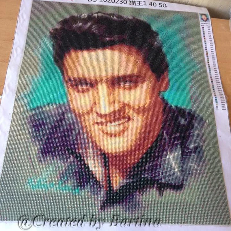 Алмазная мозаика 5D сделай сам Elvis картина с полным заполнением страз наборы для