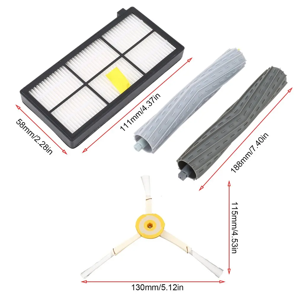 Щетки и Hepa фильтры для iRobot Roomba 880 890 980 вакуумная принадлежность для чистки рутинное обслуживание Сменные аксессуары