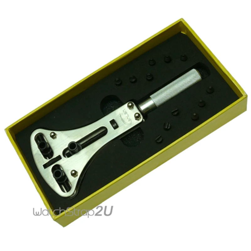 

Big Watch Case Battery Cover Opener Wrench Screw Remover Repair Tool Set Silver