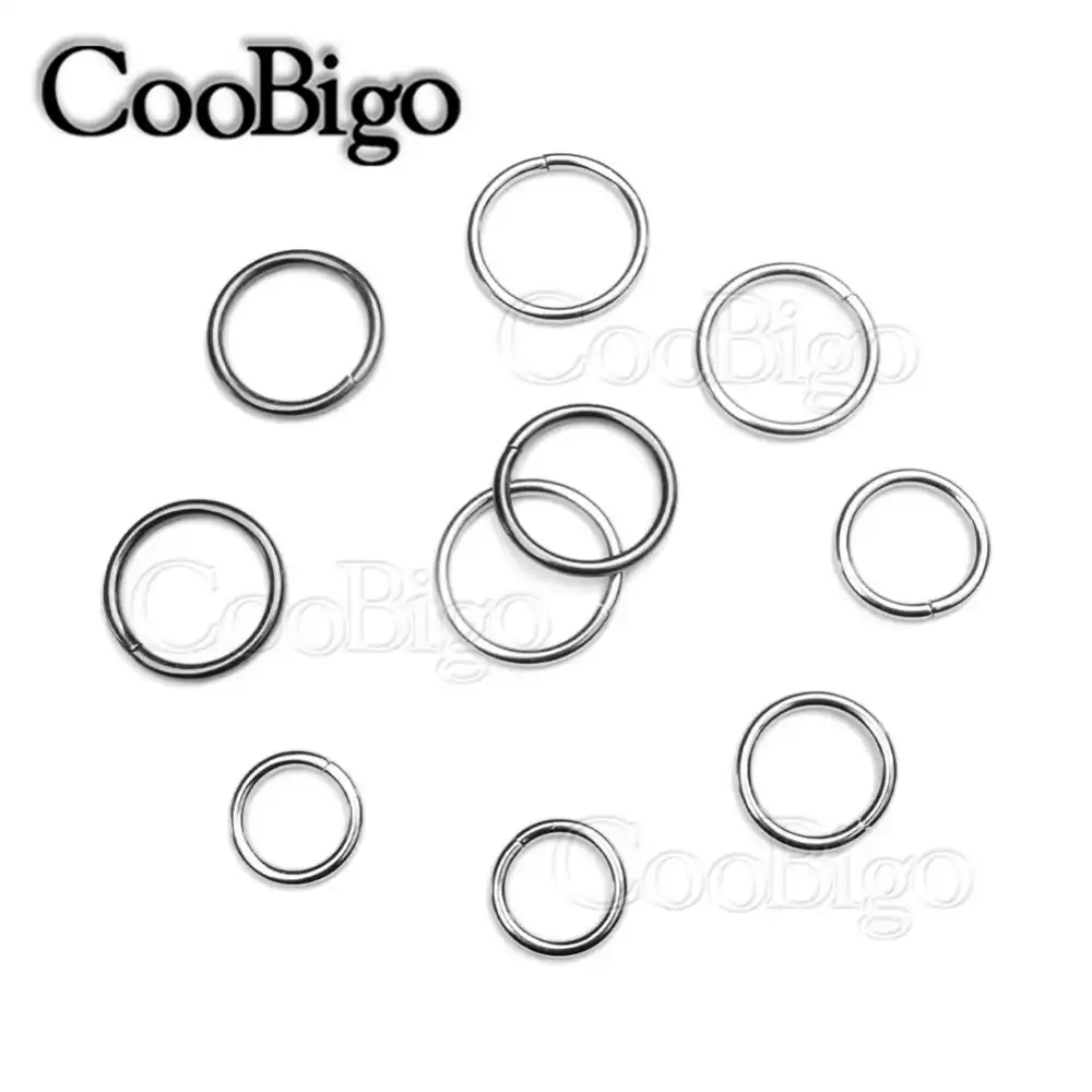 25X Non Welded Metal O Ring 5//8/"~2/'/' Nickel Backpack Harness Bag Accessories
