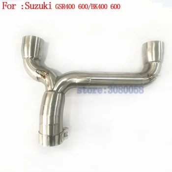 

GSR 400 High Quality Motorcycle Stainless Steel Middle Link Pipe Exhaust Muffler For Suzuki GSR400 600 BK400 600