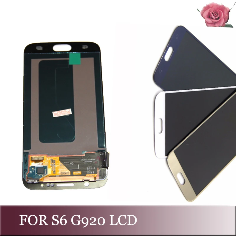 1 шт. для Samsung galaxy S6 G920 ЖК дисплей сенсорный экран дигитайзер G920i G920P G920f G920V G920A G920W8