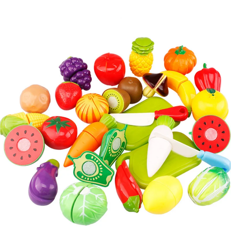 

6pcs/set Cutting Fruit Vegetable Fruit Pretend Play Kitchen Game Toys Children Kid Educational Toy Plastic Learning Toys Gifts