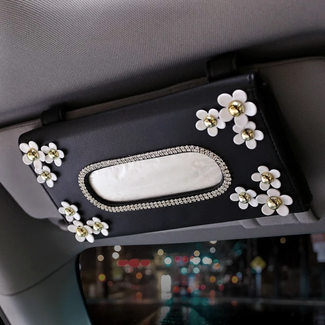 New Universal Car Cute Daisy Flower Car Interior Decoration Knitted Steering  Wheel Cover Styling Interior Accessories Product From Autohand_elitestore,  $4.45