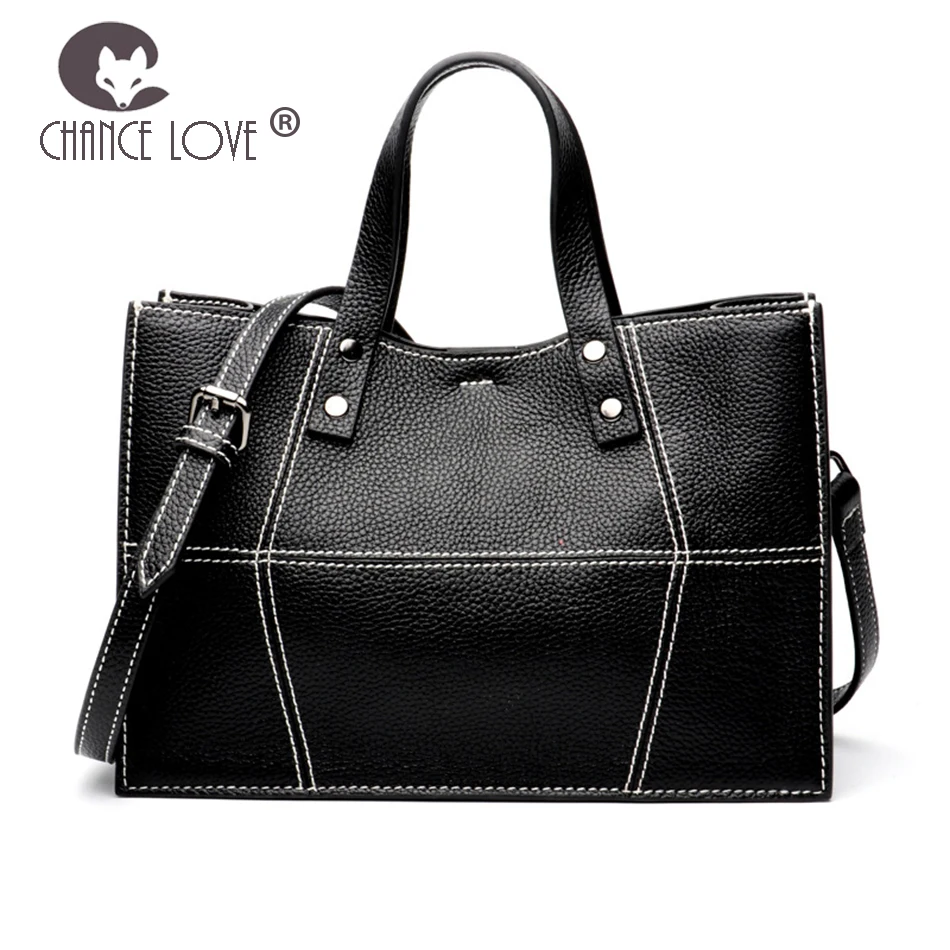 

Chance Love women bag zipper bag 2018 new Genuine leather handbag shoulder Flap bag casual female wild Messenger bag female