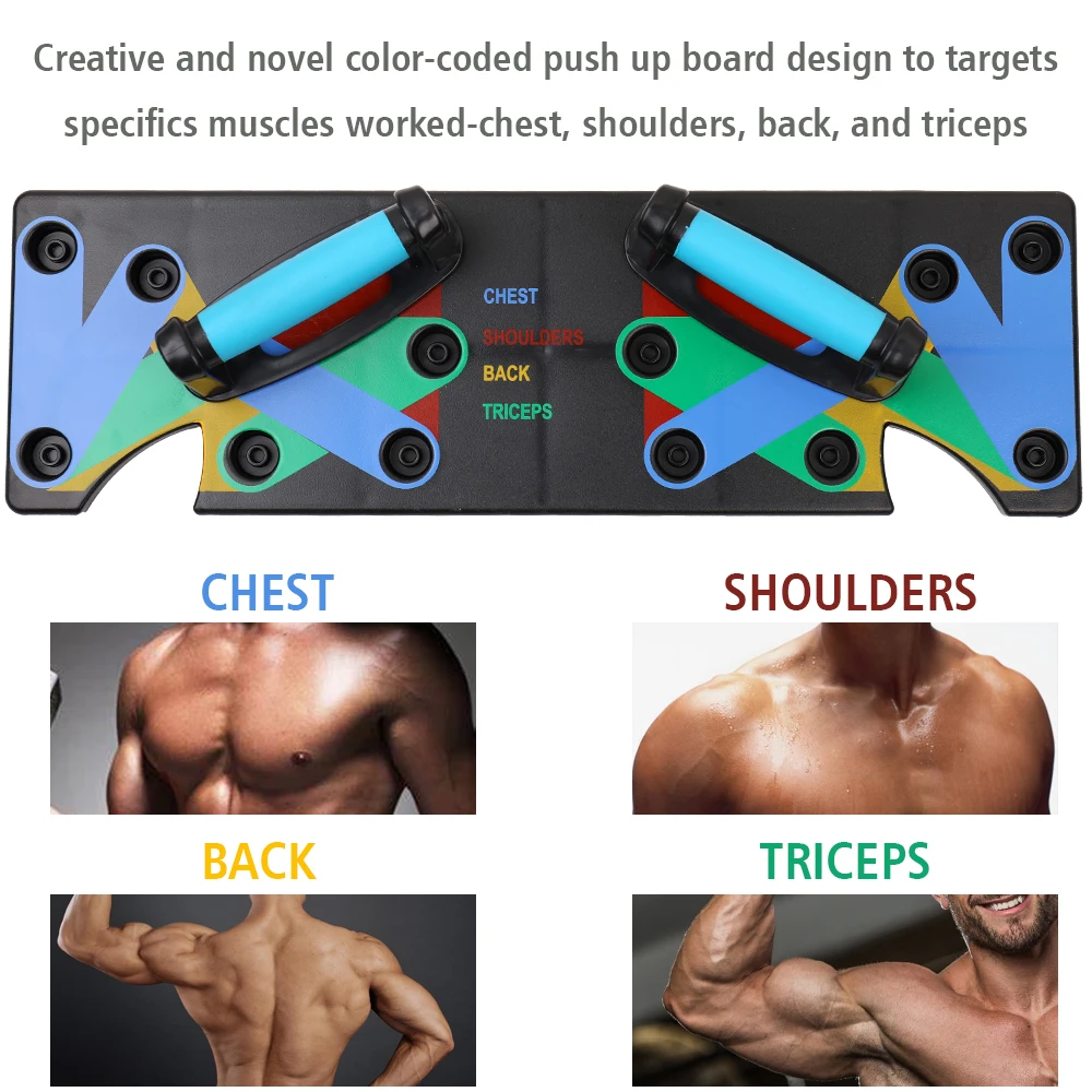 Multi-function Push Up Rack Board 9 system Home Gym Training Push-Up подставки для фитнес-Тренировка оборудование Professional