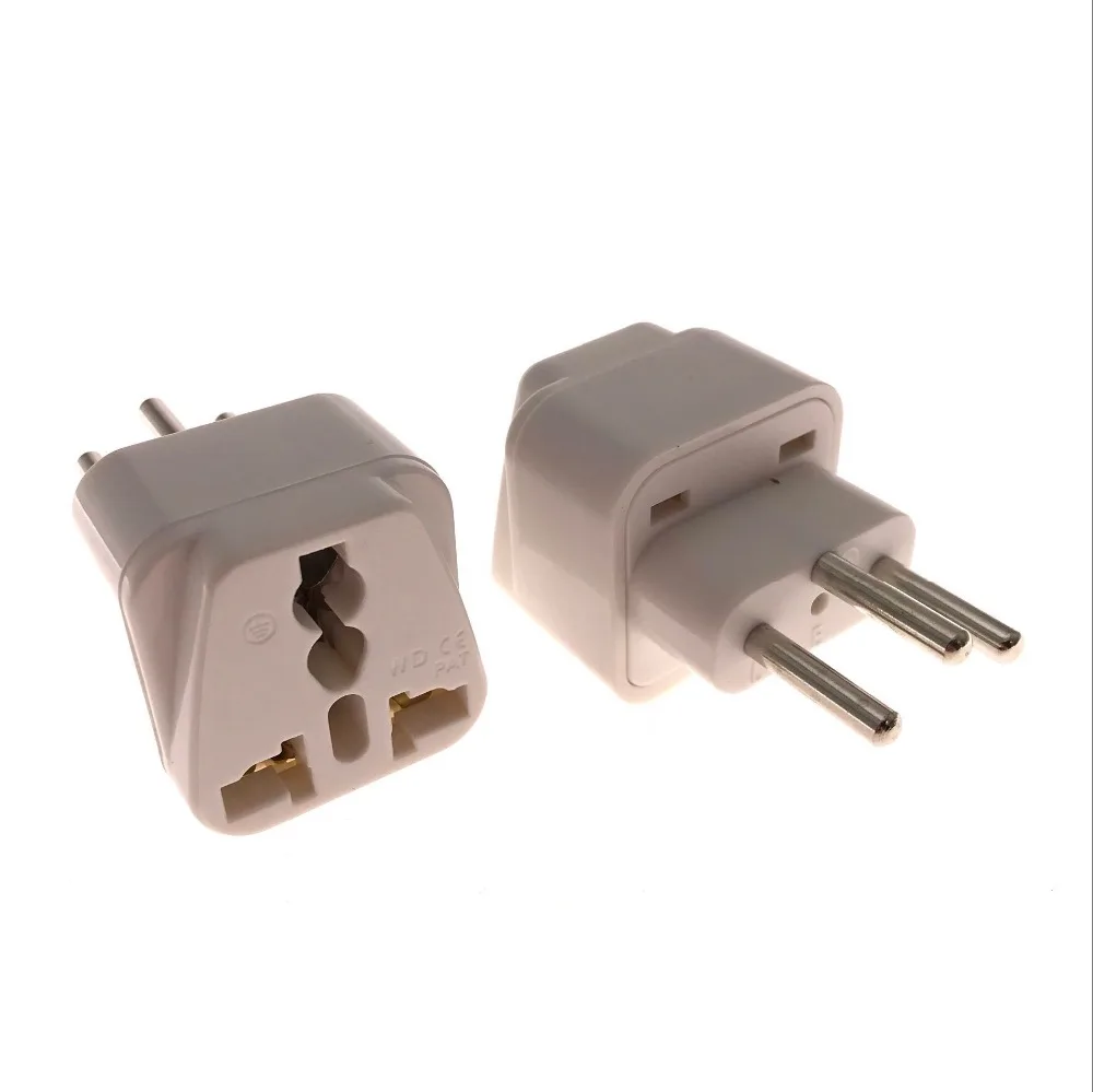 White WD 11A Portable Universal Plug to Switzerland (Grounded Type J) Plug Adapter Power Socket