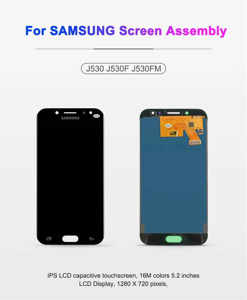 

Adjustable J530 LCD For Galaxy J530 2017 For Samsung J5 2017 LCD Display Touch Screen Digitizer J5 Pro LCD J530 J530F LCD Screen