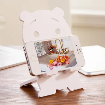 

vanzlife Creative cute cartoon mobile phone support lazy person Dormitory live TV artifact desktop phone