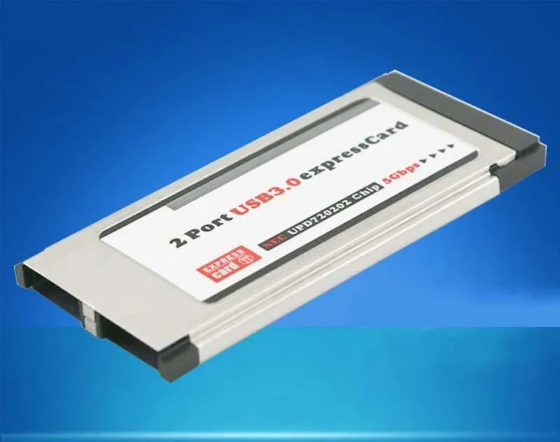 PCI Express Card, ExpressCard USB 3,0 2 Порты и разъёмы адаптер 34 мм Экспресс-карты конвертер
