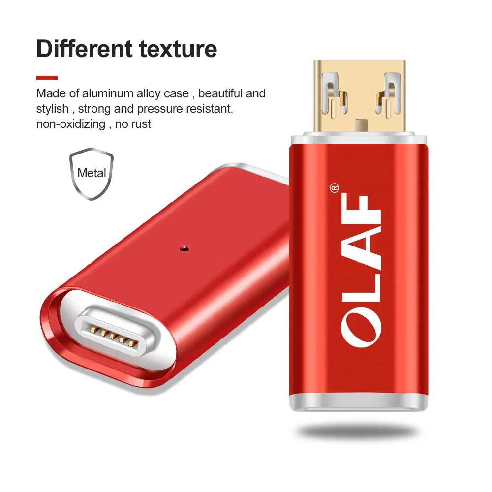 OLAF Magnetische Telefon Interconversion adapter Micro USB Typ C zu ladegerät für iphone 7 X XR XS