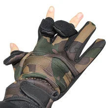 Anti Slip Durable Winter Fishing Gloves Cut Protector 3 Half Finger Full Finger Glove Switch Thick