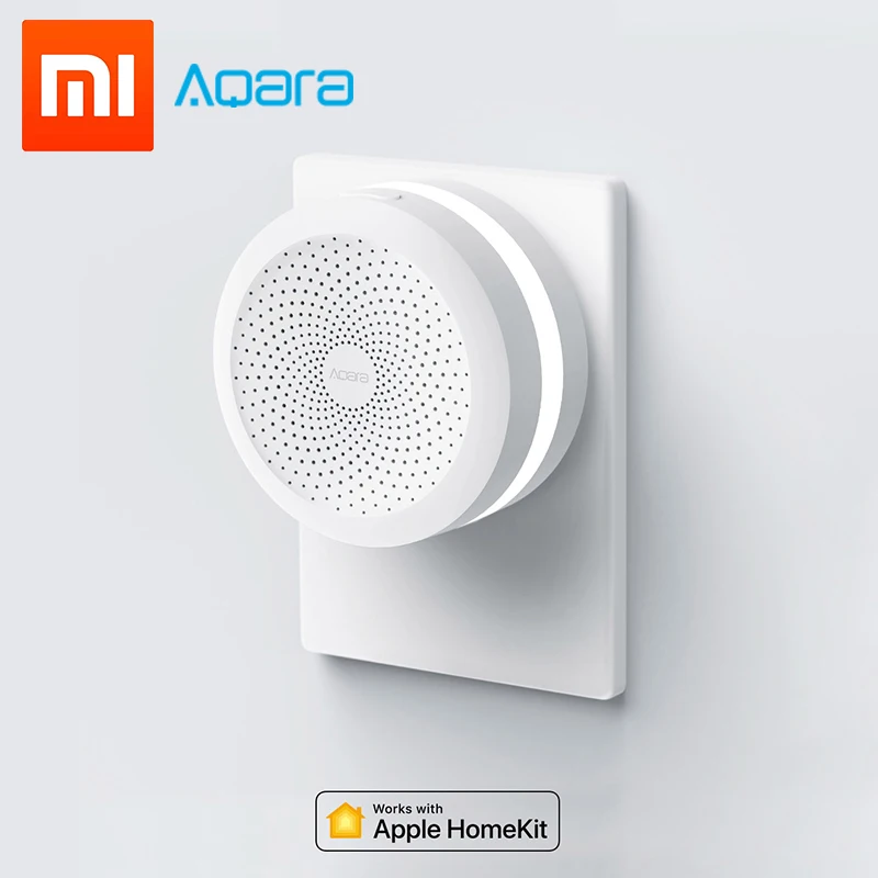 Оригинальный Xiaomi Mijia Aqara контроллер концентратор Wi Fi ZigBee шлюз с RGB Led ночник умный
