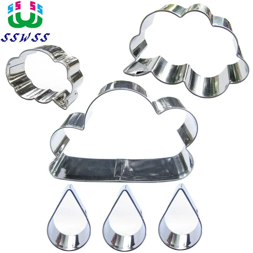 

Meteorological Lightning Cloud,Snow Rain,Vegetables Fruit Sushi Cake Decorating Fondant Tools,Cookie Cutters Baking Molds