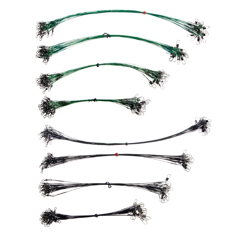 

20Pcs Fishing Tackle Wire Stainless Steel Anti-bite Sub Fishline Accessories New