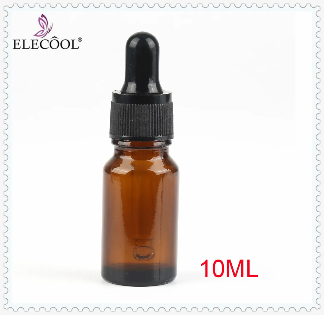 ELECOOL 10 мл мини многоразовая пустая емкость для масла Янтарное стекло реагент Пипетка для жидкости бутылка Пипетка для глаз ароматерапия флакон для духов женщина