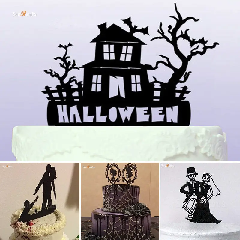 

1pcs Acrylic Cake Topper Halloween Decoration Cakes Decorating Party Supplies Decoration for Cake Toppers Wedding Topper Decor
