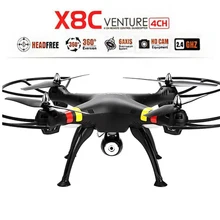 Syma X8C RC Quadcopter camera Gyro Altitude Mini Transmitter Explorers 2.4G 4CH LED Super UFO 6Axis Drone FPV