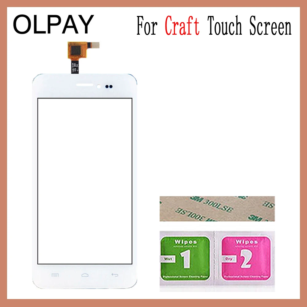 OLPAY 4,5 ''для Explay Craft сенсорный экран стекло дигитайзер панель объектив сенсор стекло Бесплатный клей и салфетки
