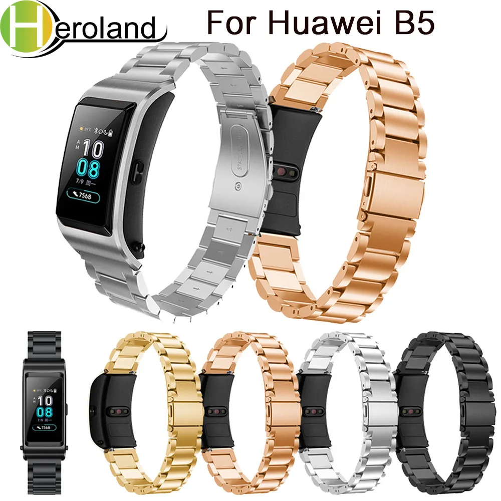 

18MM Stainless Steel For Huawei B5 Smart WatchBands luxury Strap For Huawei Watch GT 4 46MM band Bracelet WristBand Accessories