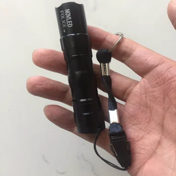 

Mini penlight Police Torch Waterproof LED Flashlight Torch Modes Non Adjustable Focus Lantern Portable Light use AA