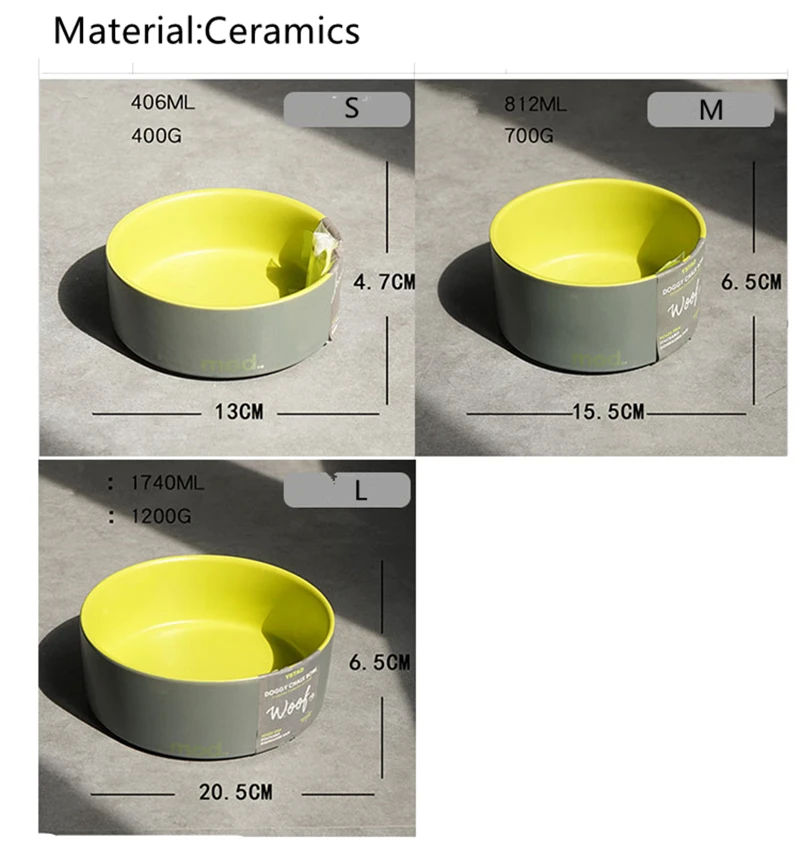 Керамическая миска для кормления домашних животных, миска для воды, миска для кошек, собак, щенков, мультяшная кормушка для домашних животных, Экологичная одинарная круглая миска для кошек и собак, товары для домашних животных