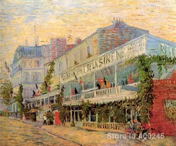 

modern art oil paintings Restaurant de la Sirene at Asnieres Vincent Van Gogh Reproduction canvas Hand painted High quality