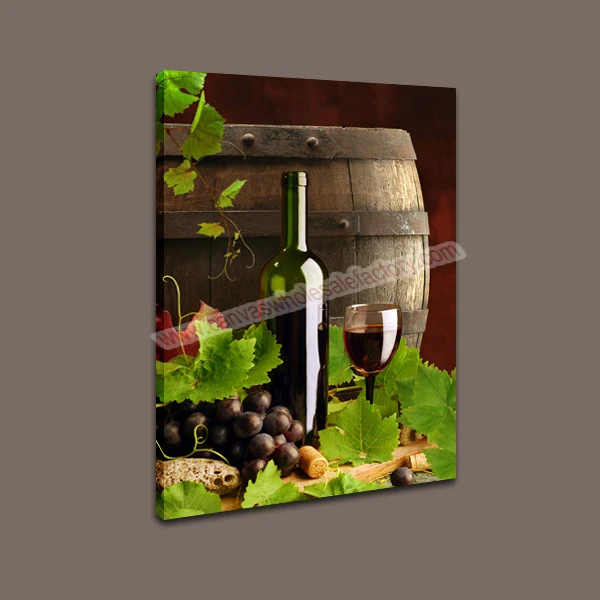 Wall Canvas Art Sets Modern Painting of Wine Bottle Canvas Print Wall