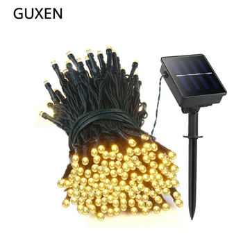

GUXEN Led Solar String Light 12M 100leds/22M 200leds string garden Christmas Party Fairy Lamp wedding light