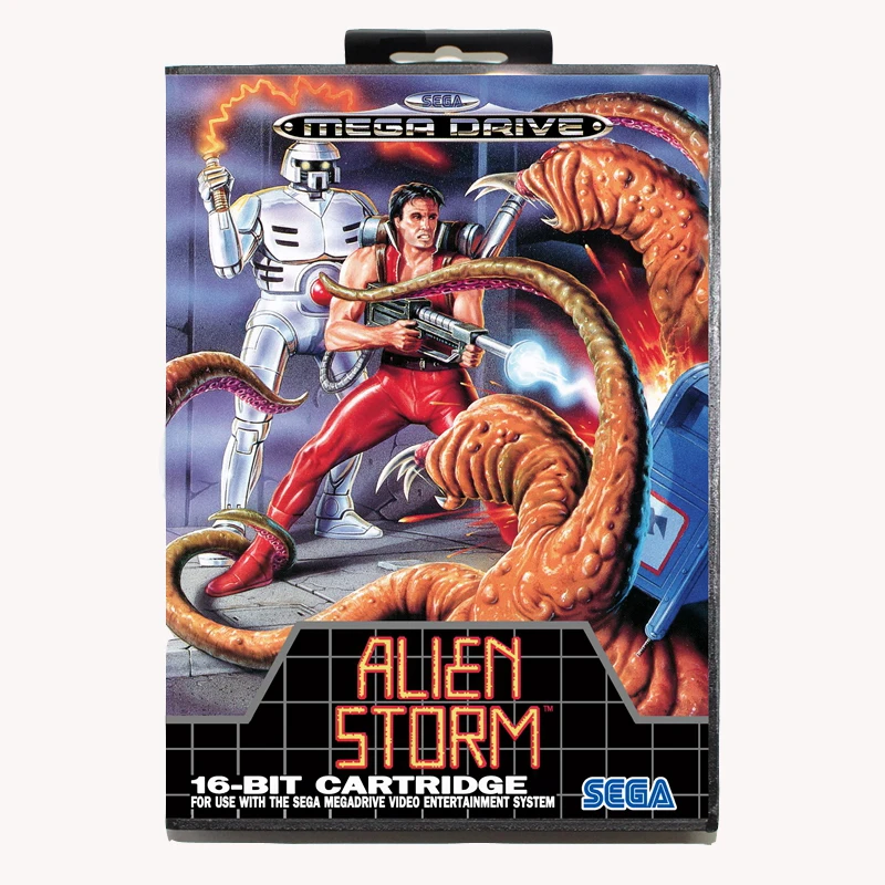 

Alien storm 16 bit For Genesis MD Game Card With Box For Sega Mega Drive For Genesis