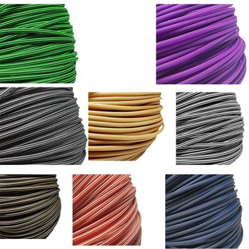 

Free Shipping 100M 4mm Shielded Car Harness Multi-color PET Braided Cable Sleeve