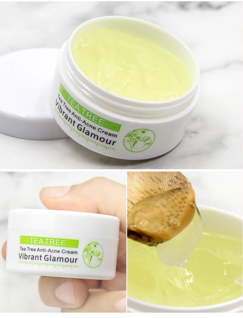 Крем для лица от акне Tea Tree крем шрамов сужает поры устраняет ухода за кожей