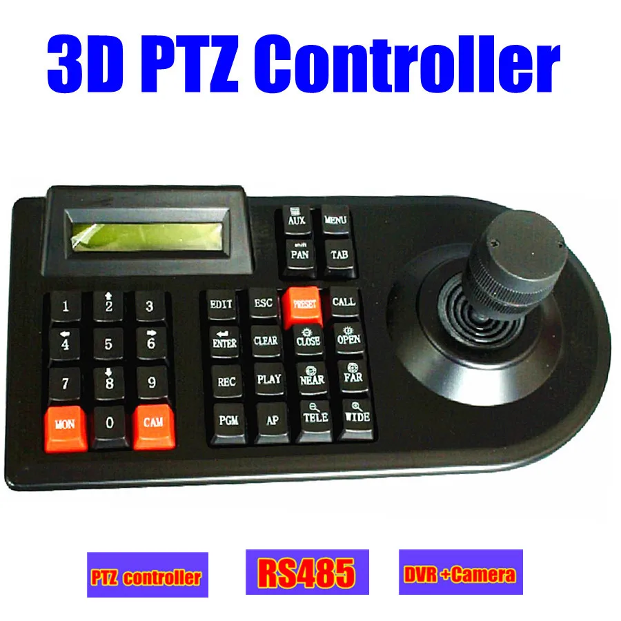  CCTV Analog ptz Camera DVR PTZ 3D Keyboard controller joystick RS485 for CCTV PTZ speed Dome Camera - 32573263209