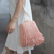 Модные женские вечерние сумки, Роскошные вечерние женские клатчи с длинной кисточкой, клатч на цепочке, сумки-мессенджеры для леди, сумка на плечо