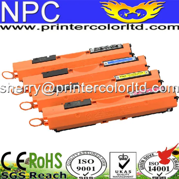 

Compatible HP CE310A, 10A, CE311A, 11A, CE312A, 12A, CE313A, 13A Color Toner Cartridge for HP CP1025, CP1025nw, MFP M175