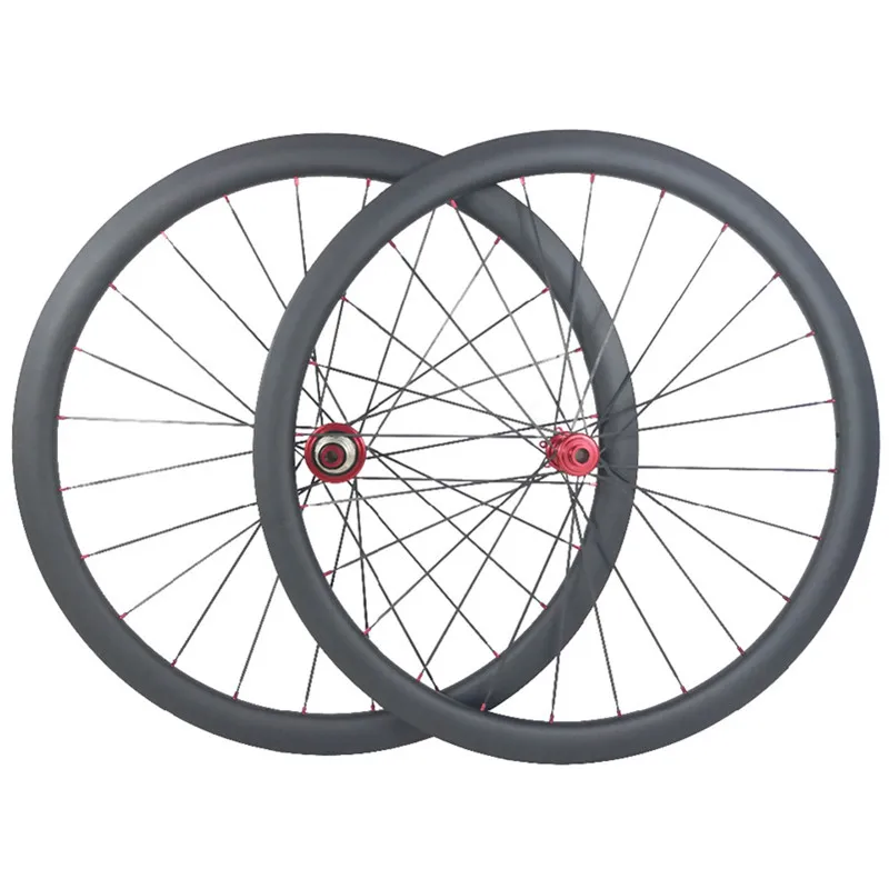 

700c carbon road wheels Ultralight wheel 50x25mm tubular powerway CX32 carbon disc wheels cyclocross wheelset Disc Brake