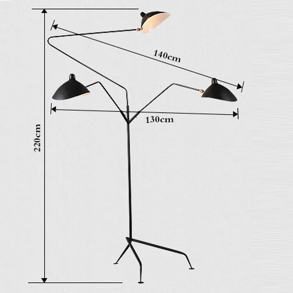 Скандинавские реплики дизайн торшер Mantis arm штатив напольный Трипод напольный светильник-подставка Лофт промышленный Декор для гостиной - Цвет абажура: Белый